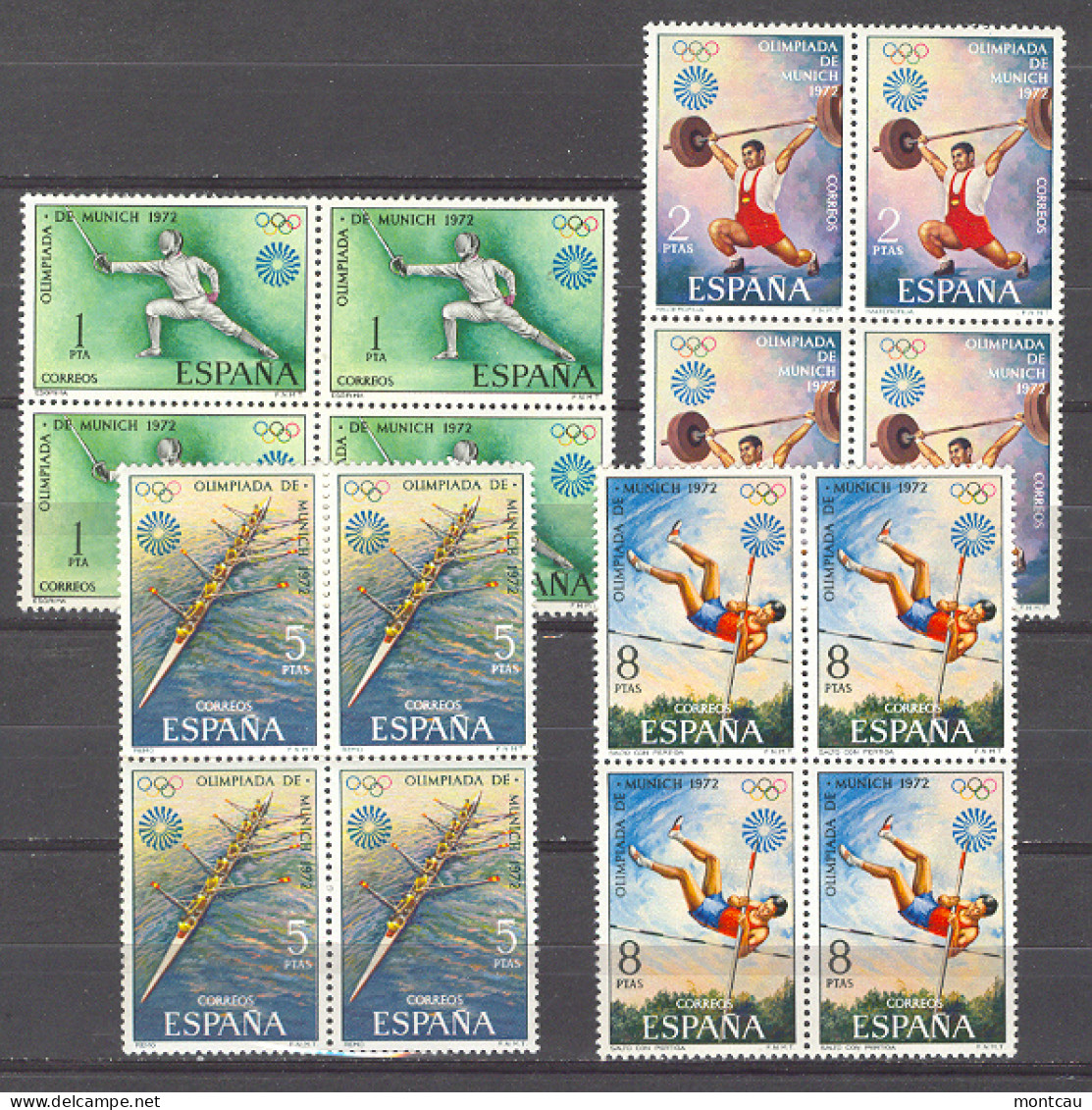 Spain 1972. JJOO Munich Ed 2098-01 Bloque (**) - Unused Stamps