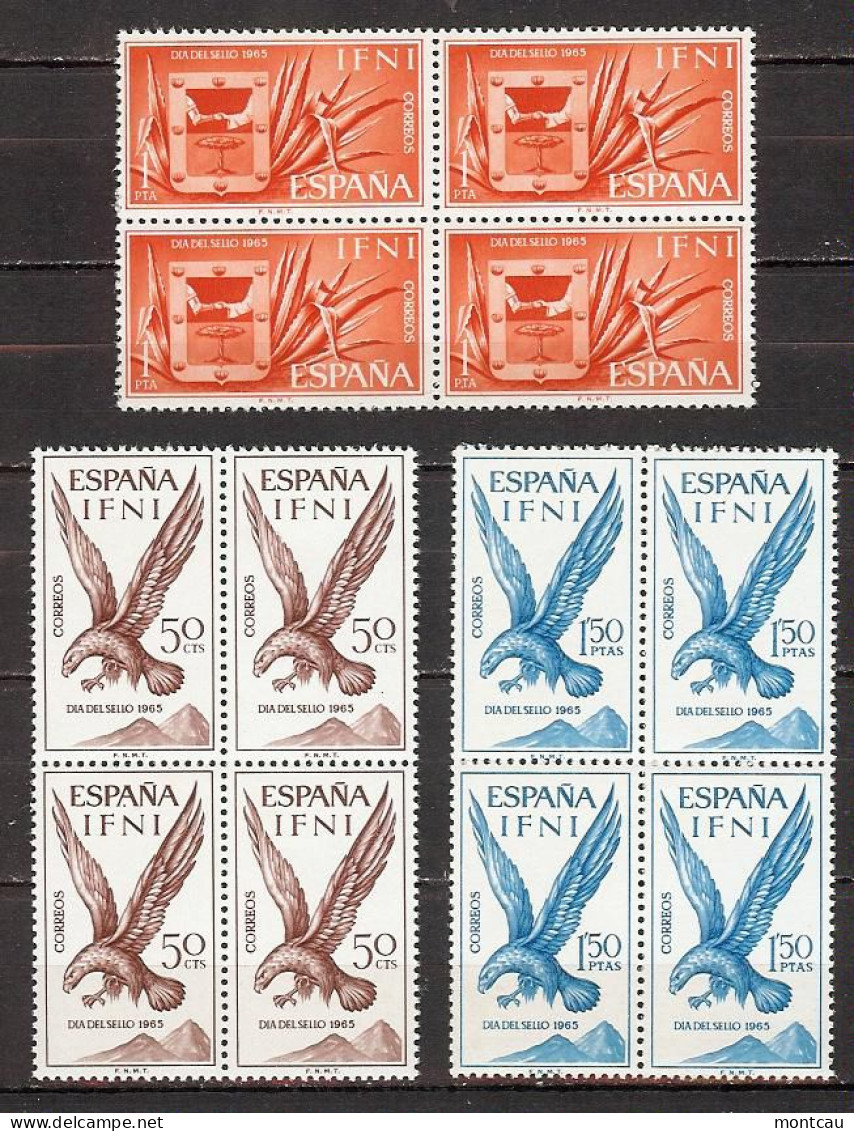 Ifni 1965 - Dia Del Sello Ed 215-17 (**) Bk - Arends & Roofvogels