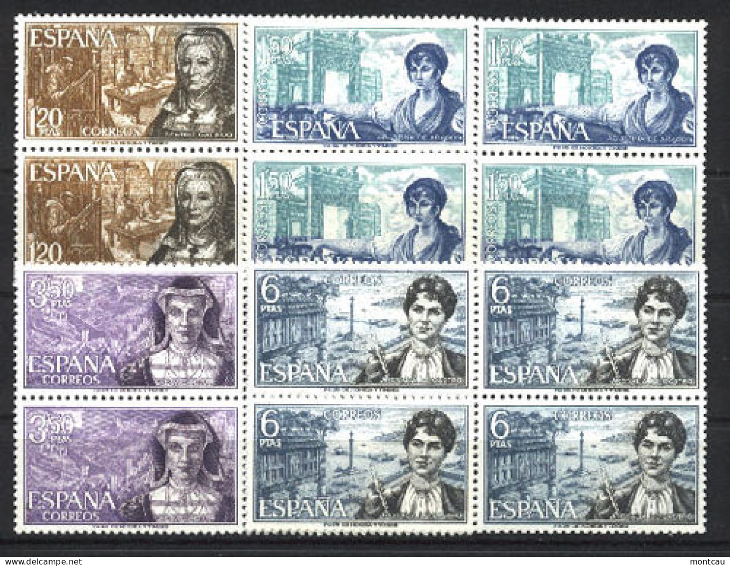 Spain 1968 - Mujeres Celebres Ed 1864-67 (**) Bl - Unused Stamps