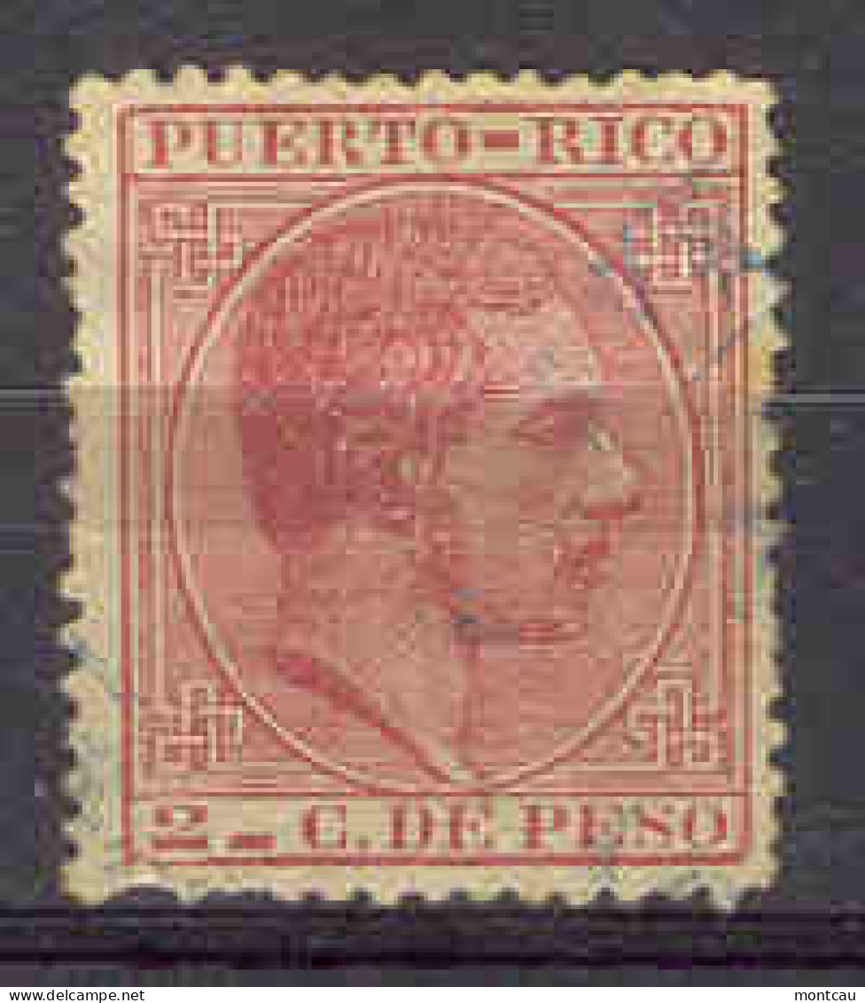 Puerto Rico 1882-4. 2 C Alfonso XII Ed 62 Usado (o) - Porto Rico