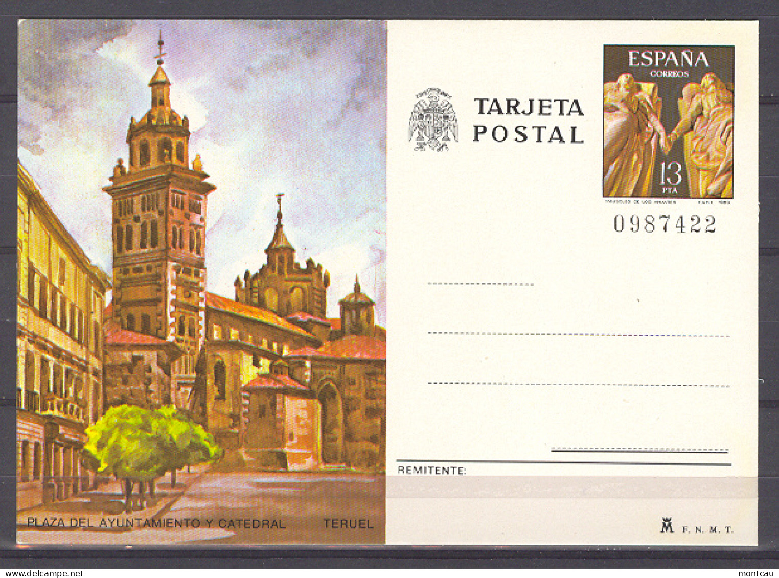 Entero Postal N. 124 - 1980 Teruel - 1931-....