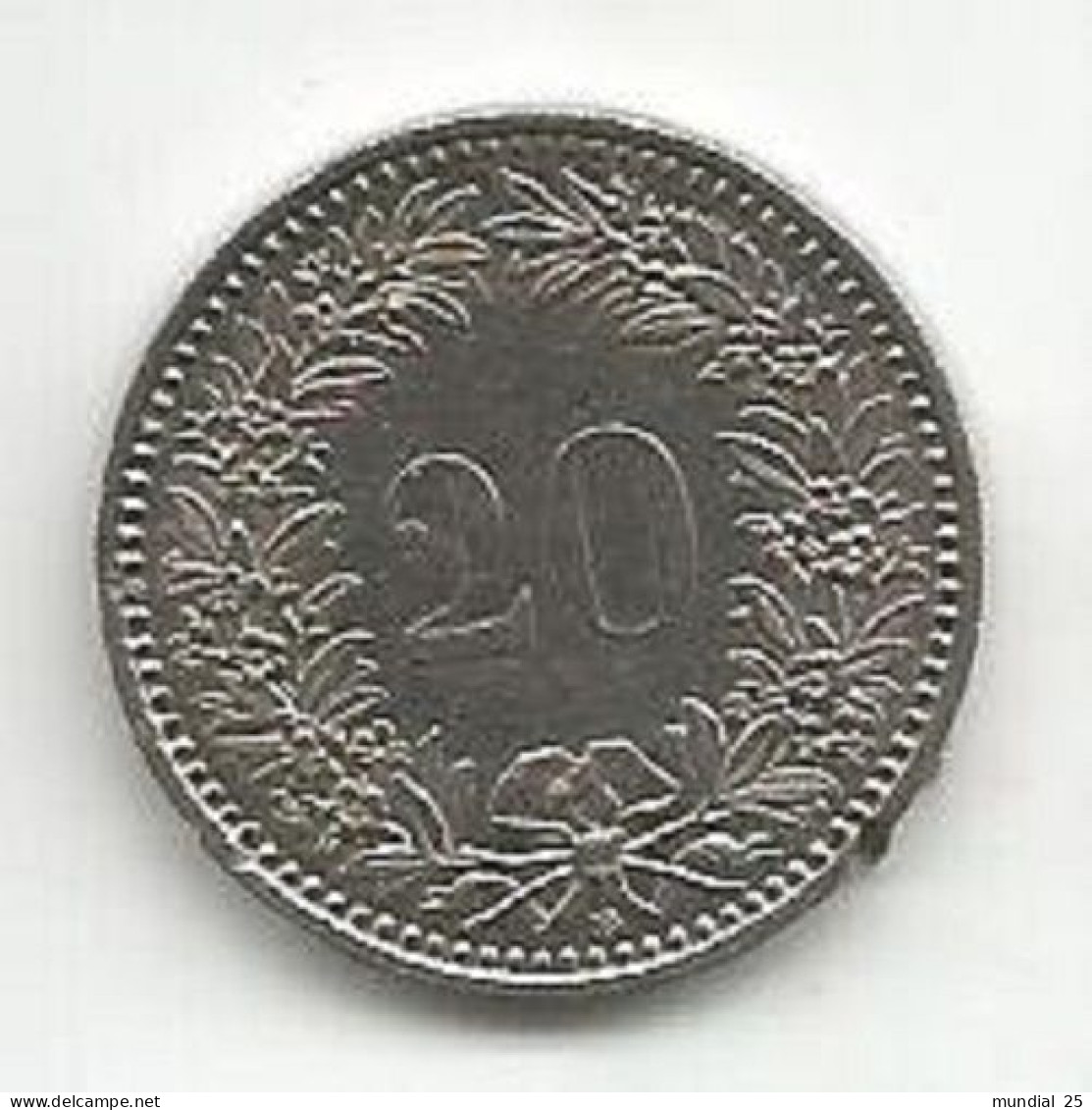 SWITZERLAND 20 RAPPEN 1986 B - 20 Rappen