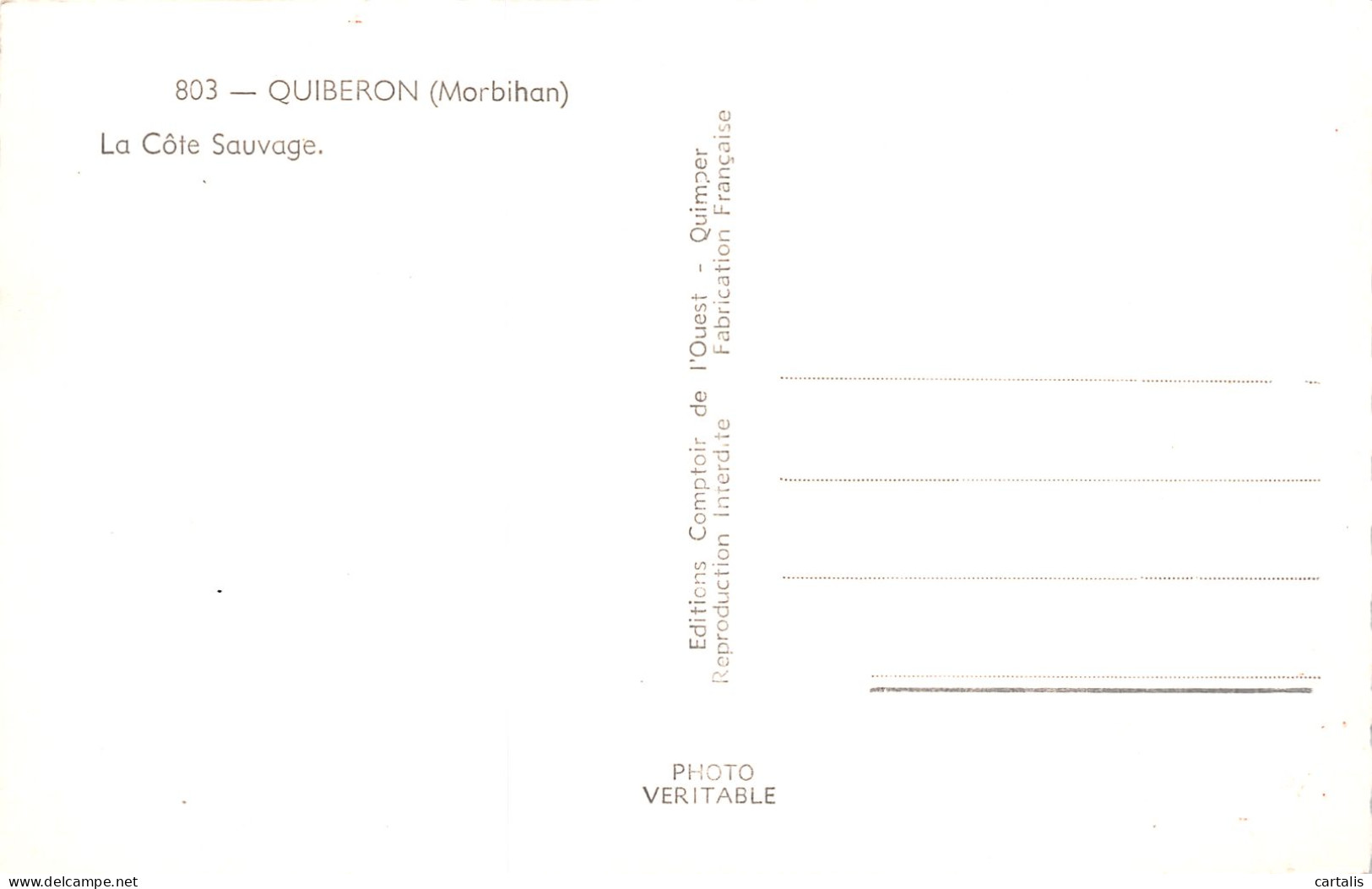 56-QUIBERON-N°C4071-D/0001 - Quiberon