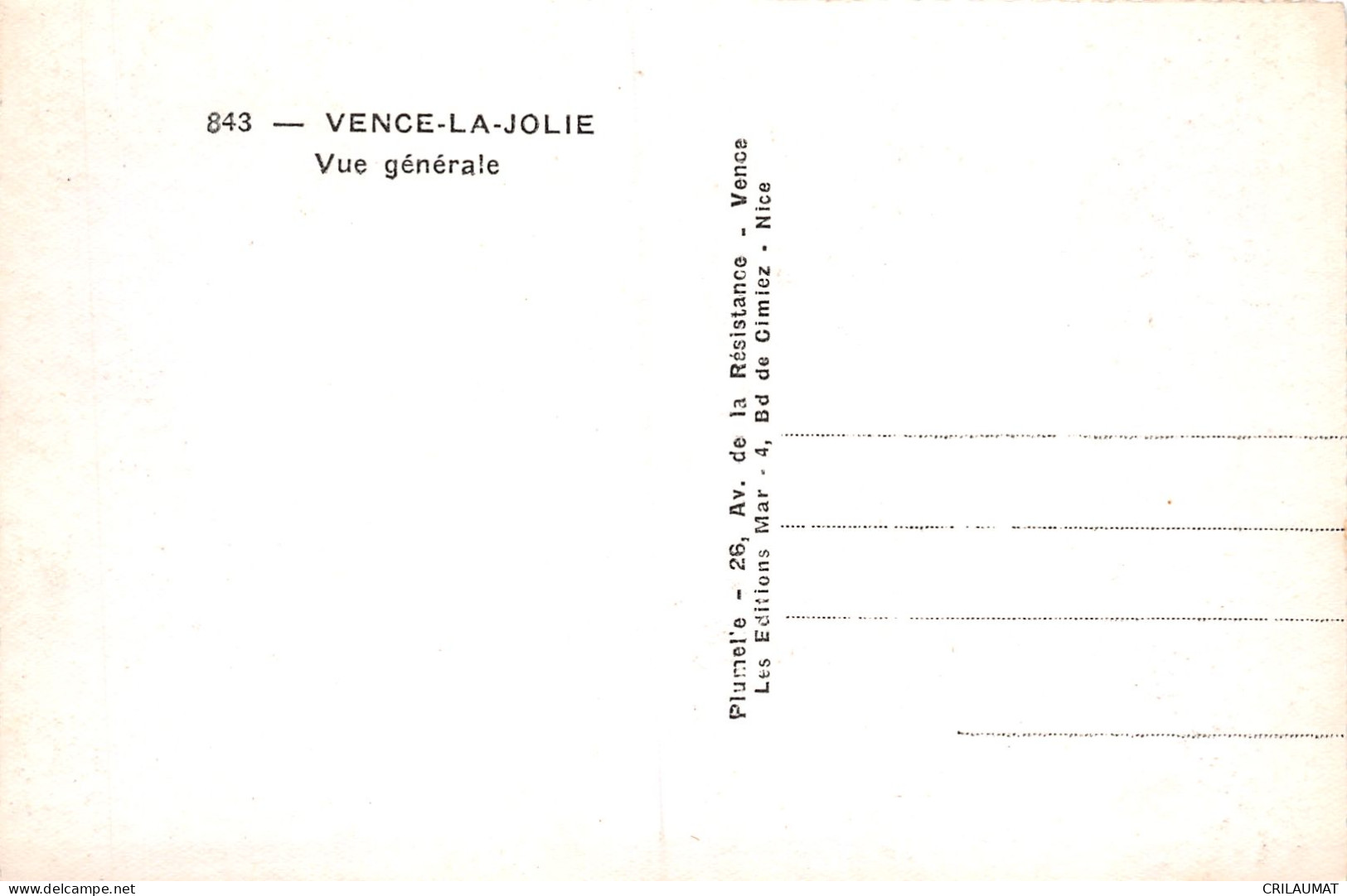 06-VENCE LA JOLIE-N°T5095-B/0249 - Vence