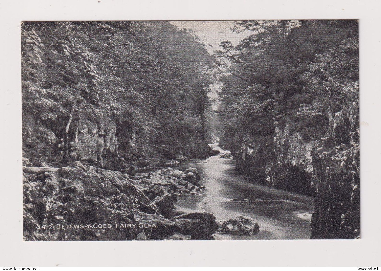 WALES - Bettws Y Coed Fairy Glen  Unused Vintage Postcard - Caernarvonshire