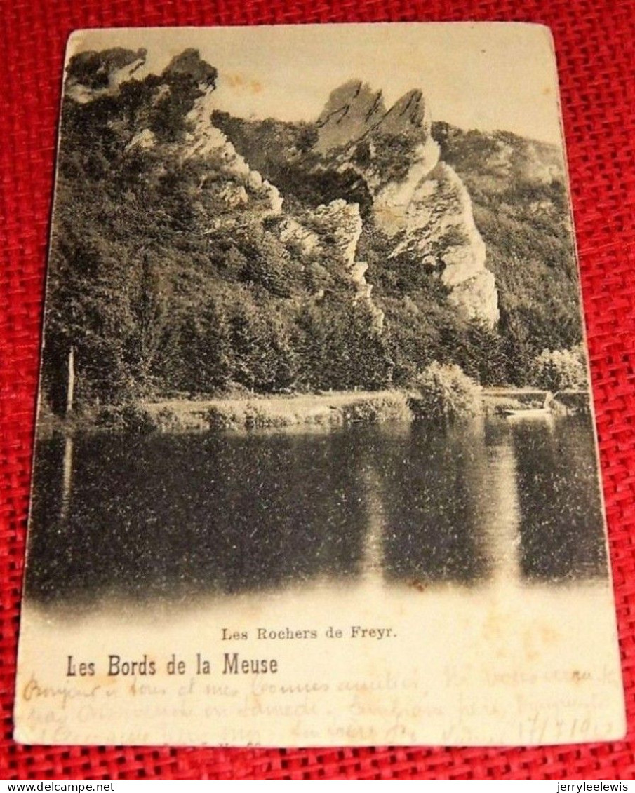 FREYR  -  2 CARTES  :  Les Rochers De Freyr   1901  Et  Le Château De Freyr 1901 - Hastière