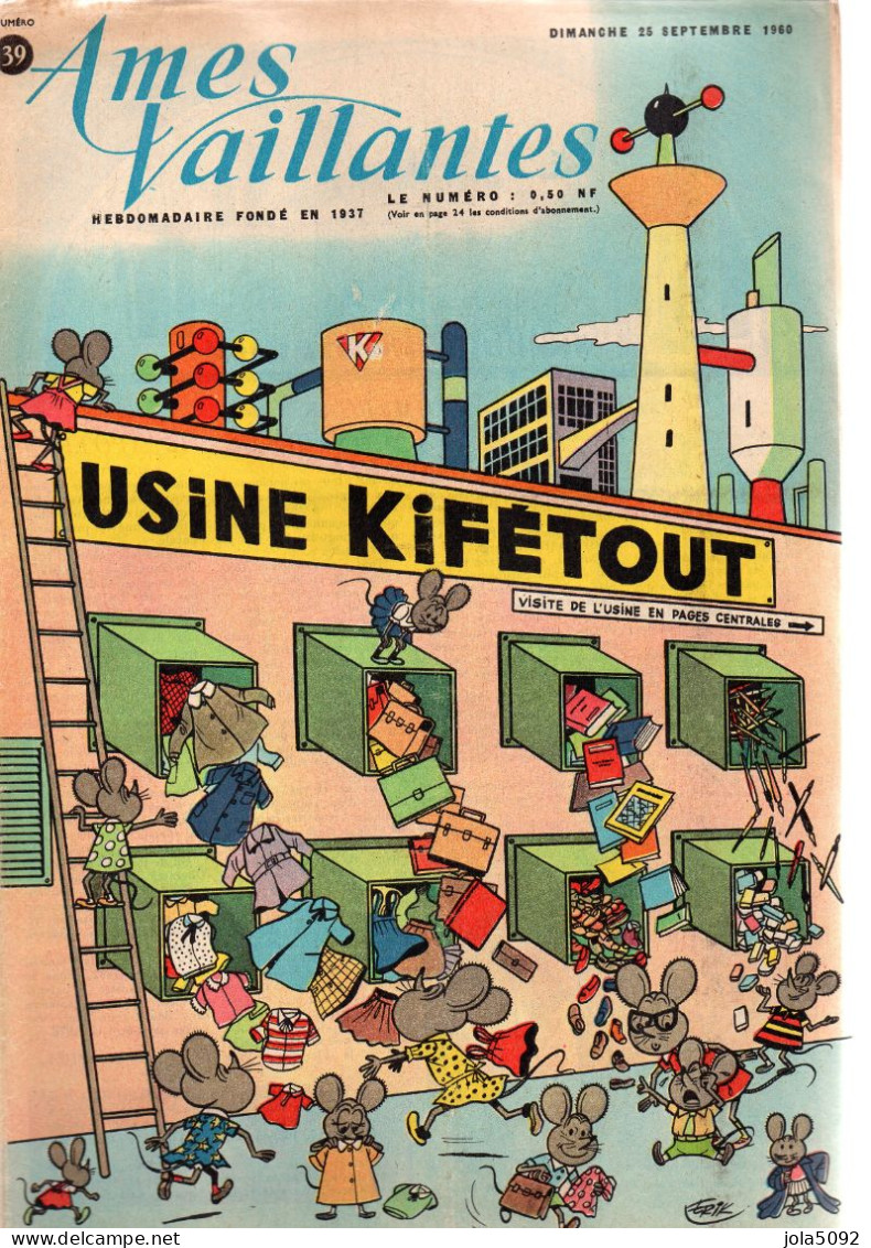 AMES VAILLANTES Du 25/09/1960 N°39 - Sonstige & Ohne Zuordnung