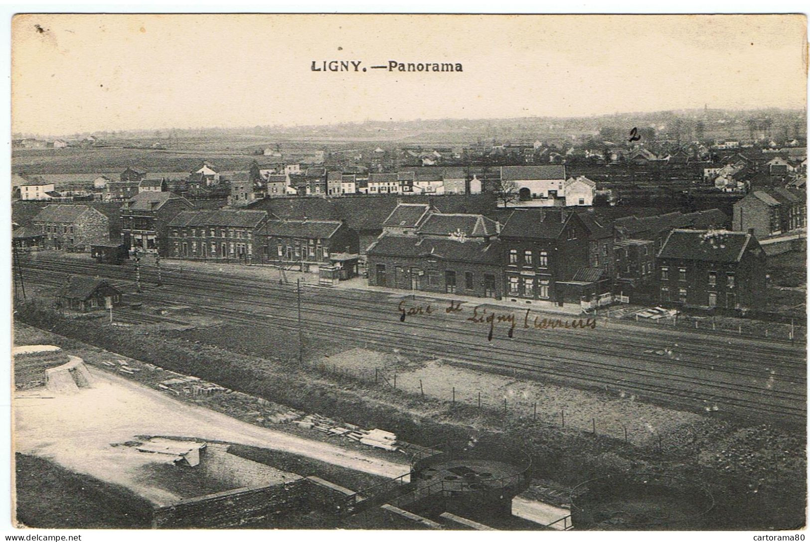 Ligny / Panorama Sur La Gare De Ligny-Carrières - Sombreffe