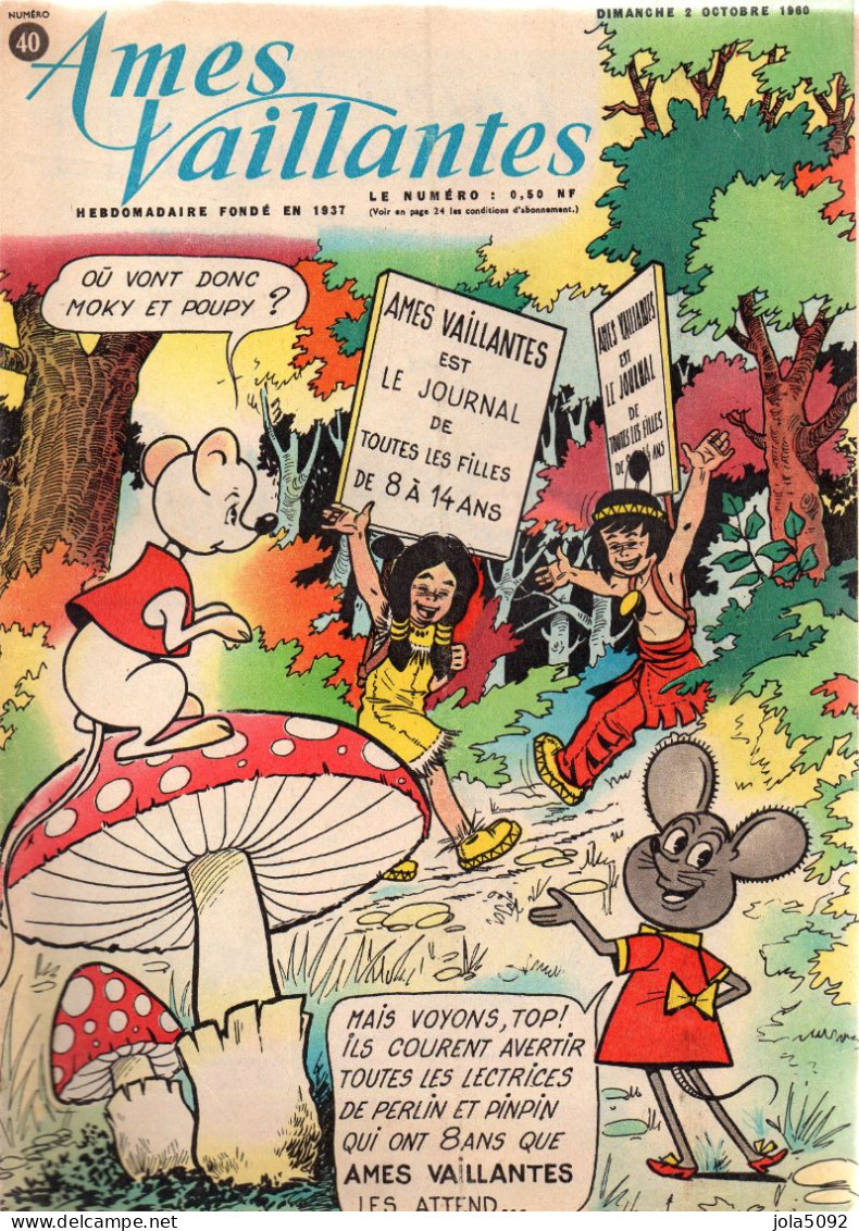 AMES VAILLANTES Du 02/10/1960 N°40 - Sonstige & Ohne Zuordnung