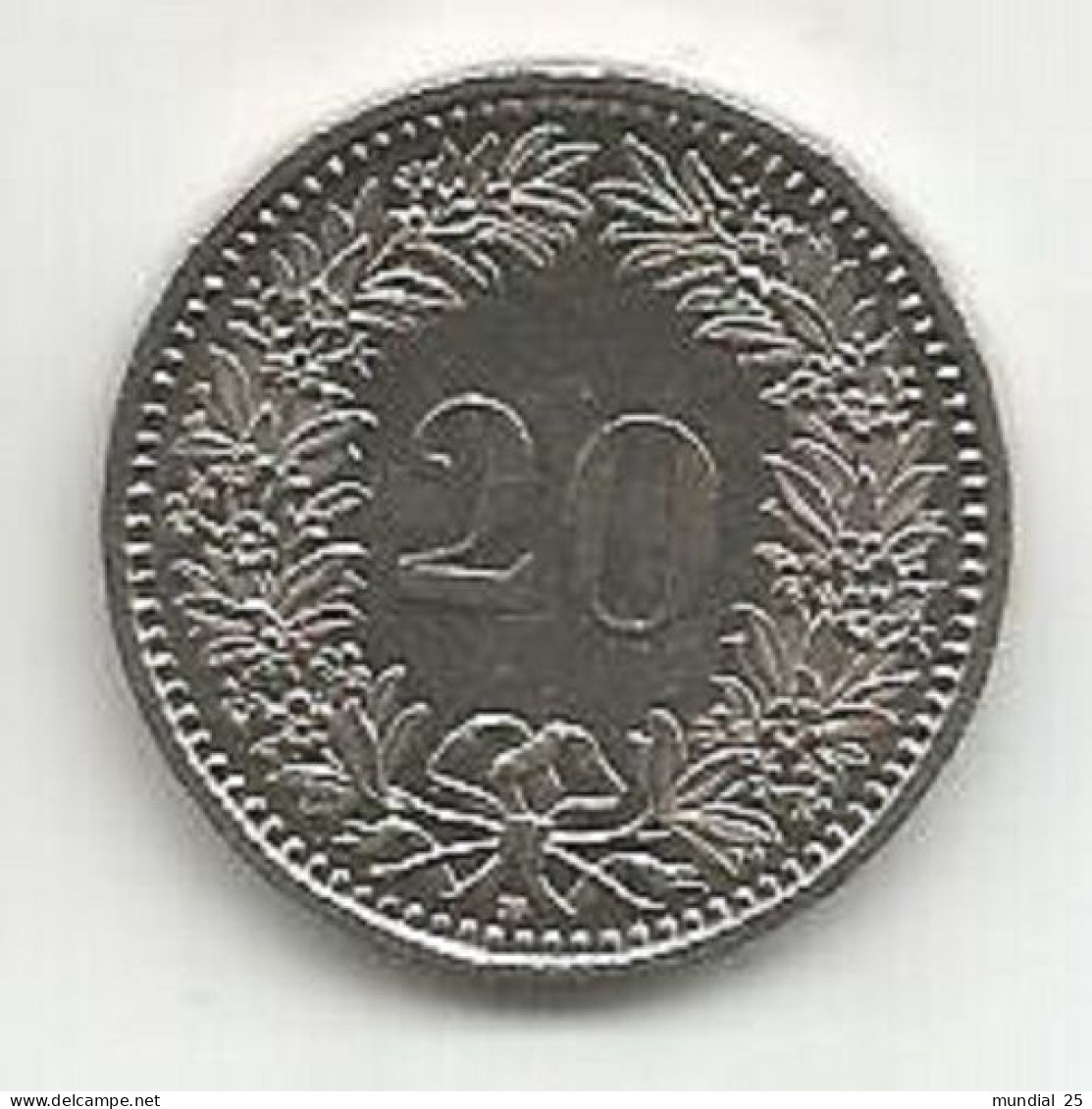SWITZERLAND 20 RAPPEN 1994 B - 20 Centimes / Rappen