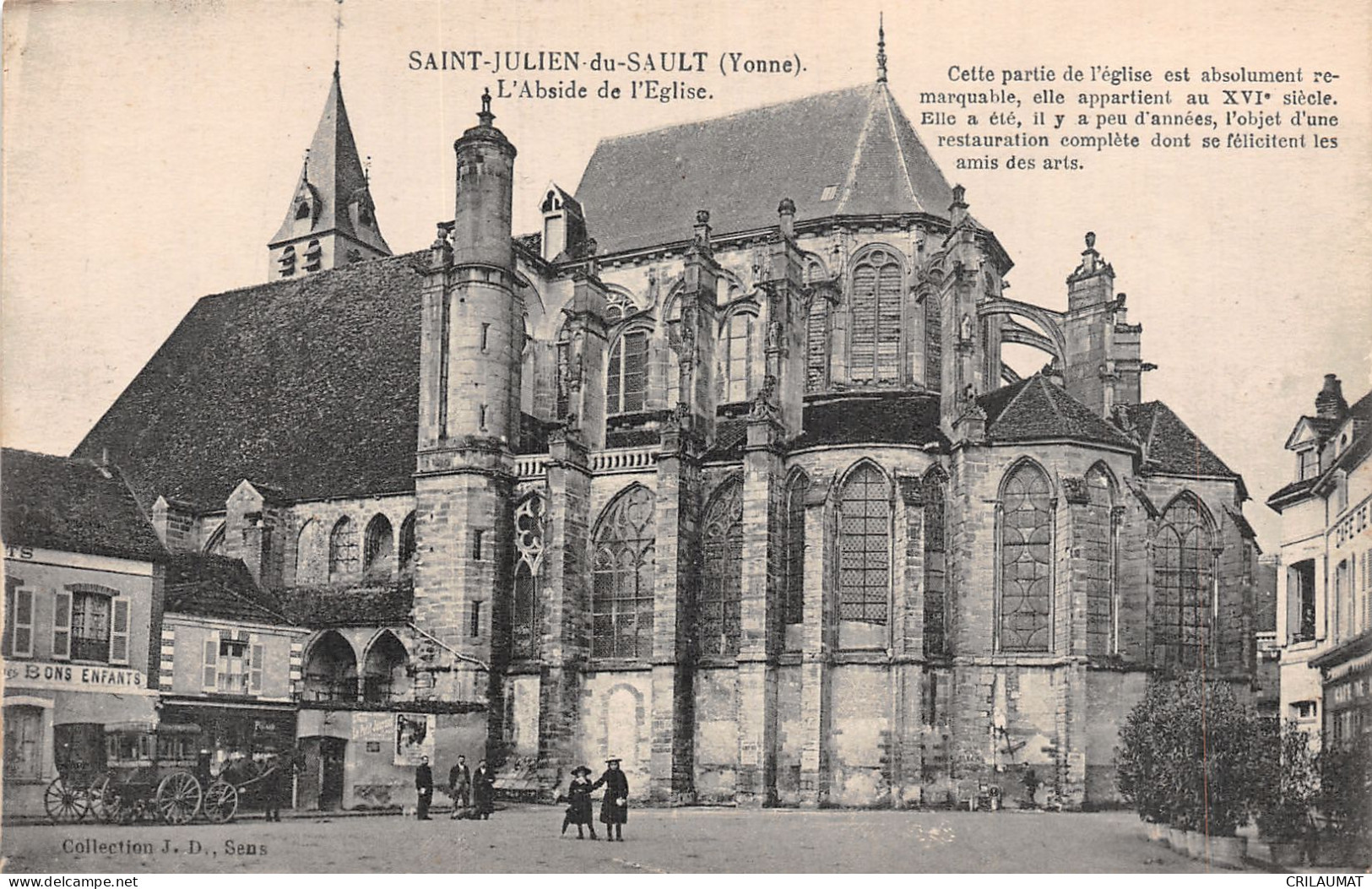 89-SAINT JULIEN DU SAULT-N°T5095-G/0093 - Saint Julien Du Sault