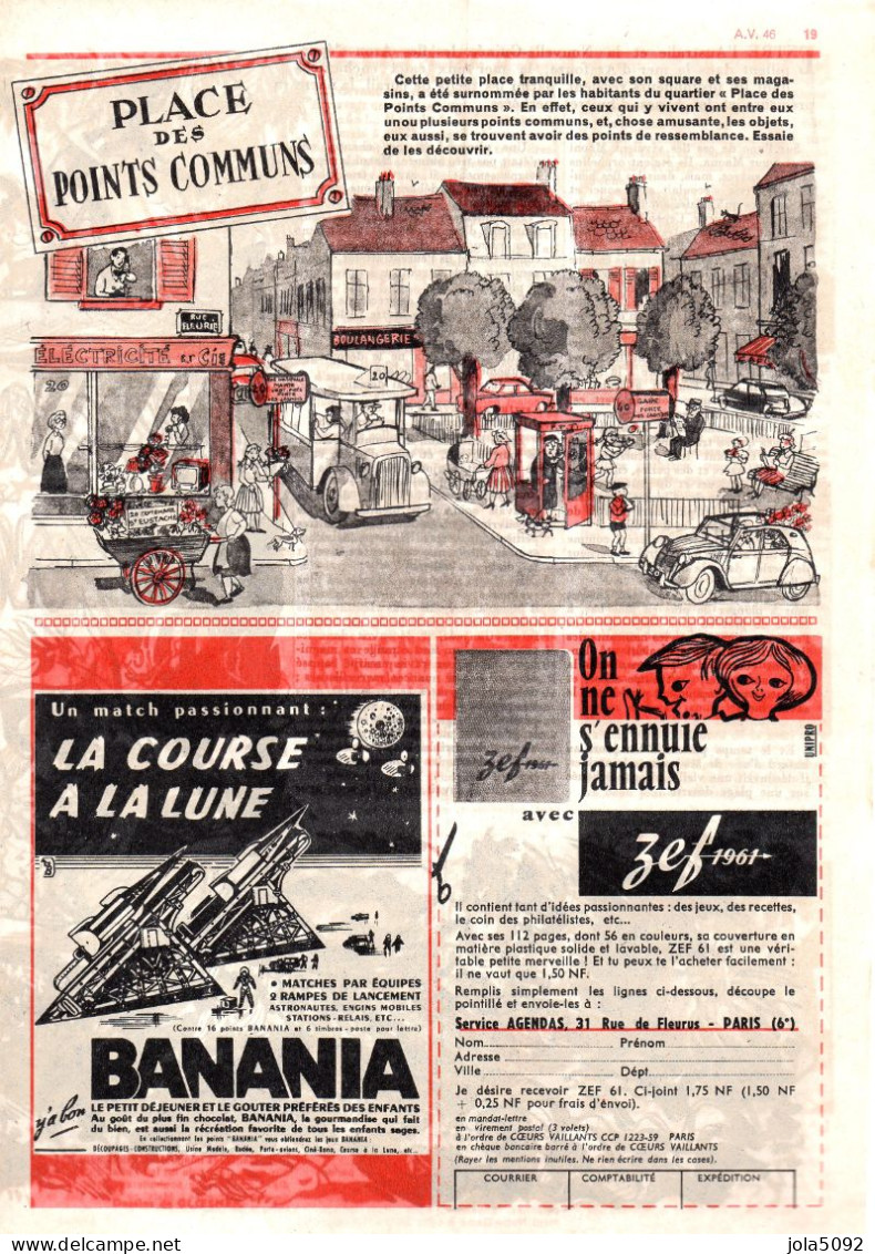 AMES VAILLANTES Du 17/11/1960 N°46 Pub Bannia - Otros & Sin Clasificación