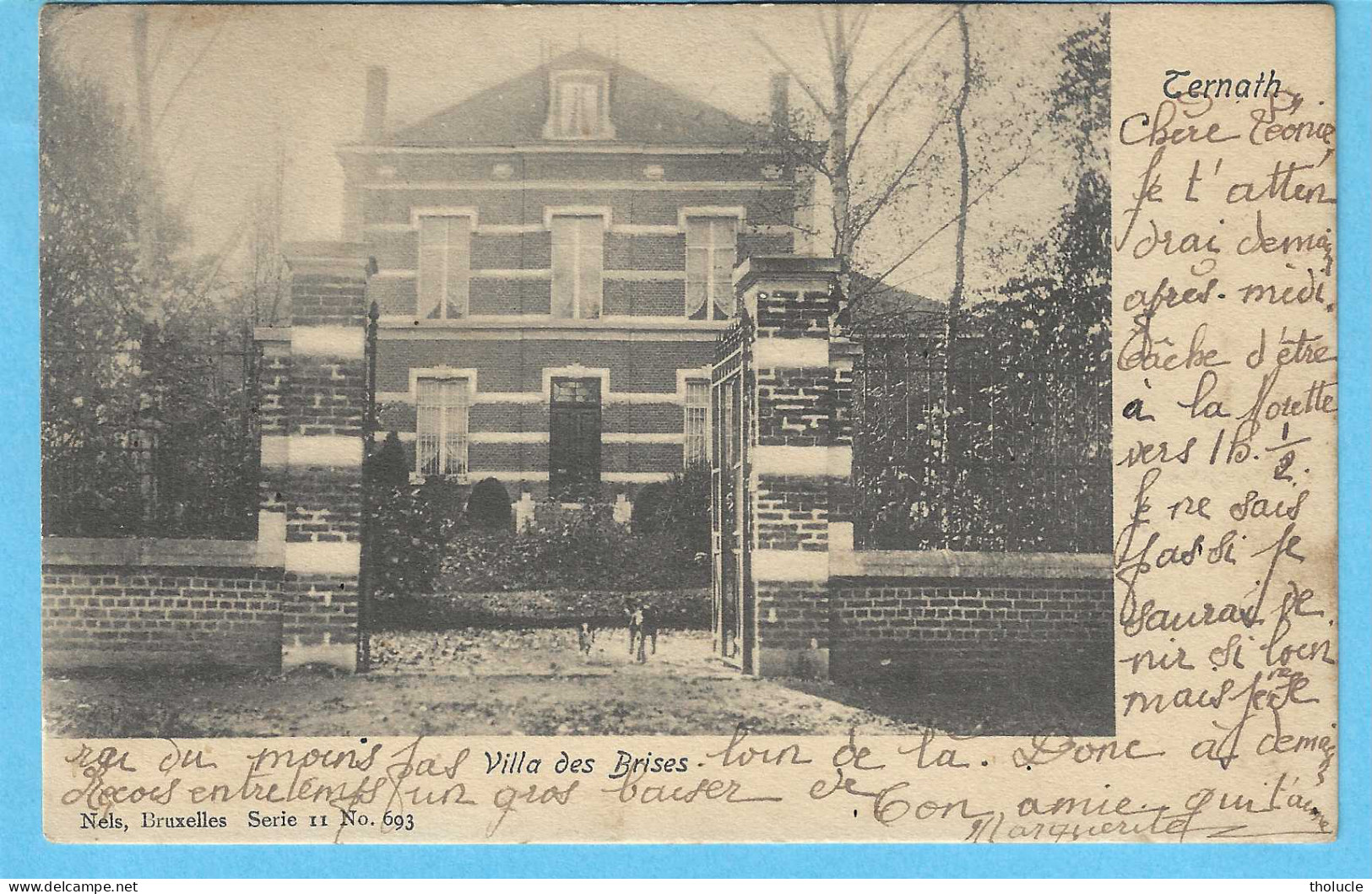 Ternat-Ternath (Vlaams Brabant Flamand) -1903-Villa Des Brises- Edit.Nels-Pas Courante - Ternat