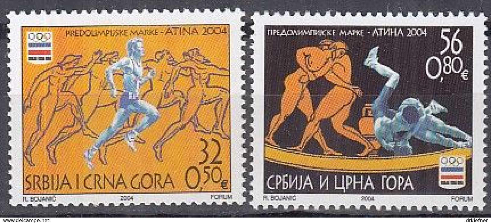 JUGOSLAWIEN  3187-3188, Postfrisch **, Olympische Sommerspiele Athen, 2004 - Unused Stamps