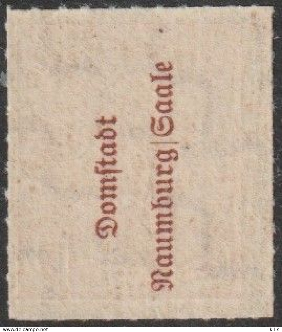 SBZ- Provinz Sachsen: 1945, Postmeistertrennung: Mi. Nr. 71 X B I, Freimarke: 12 Pfg.  Provinzwappen.    **/MNH - Ungebraucht