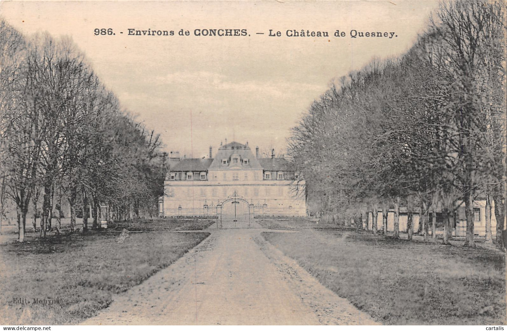 76-CONCHES - CHATEAU DE QUESNEY-N°C4072-F/0173 - Conches-en-Ouche