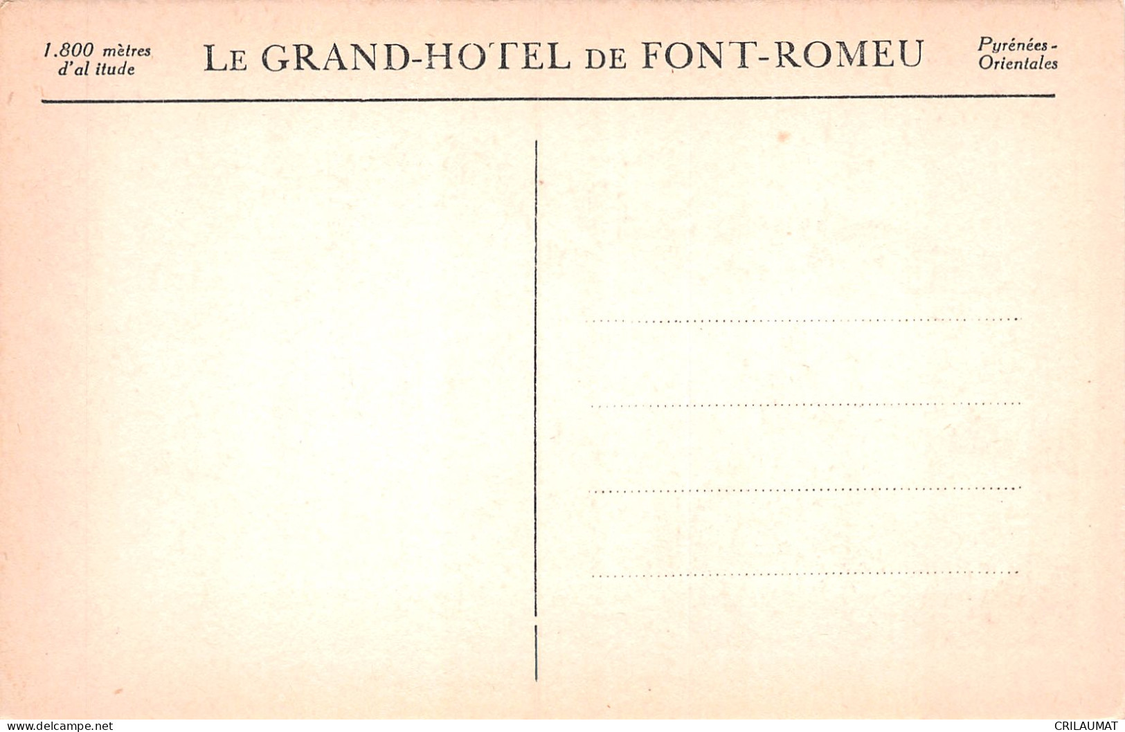 66-FONT ROMEU-N°T5096-D/0139 - Autres & Non Classés