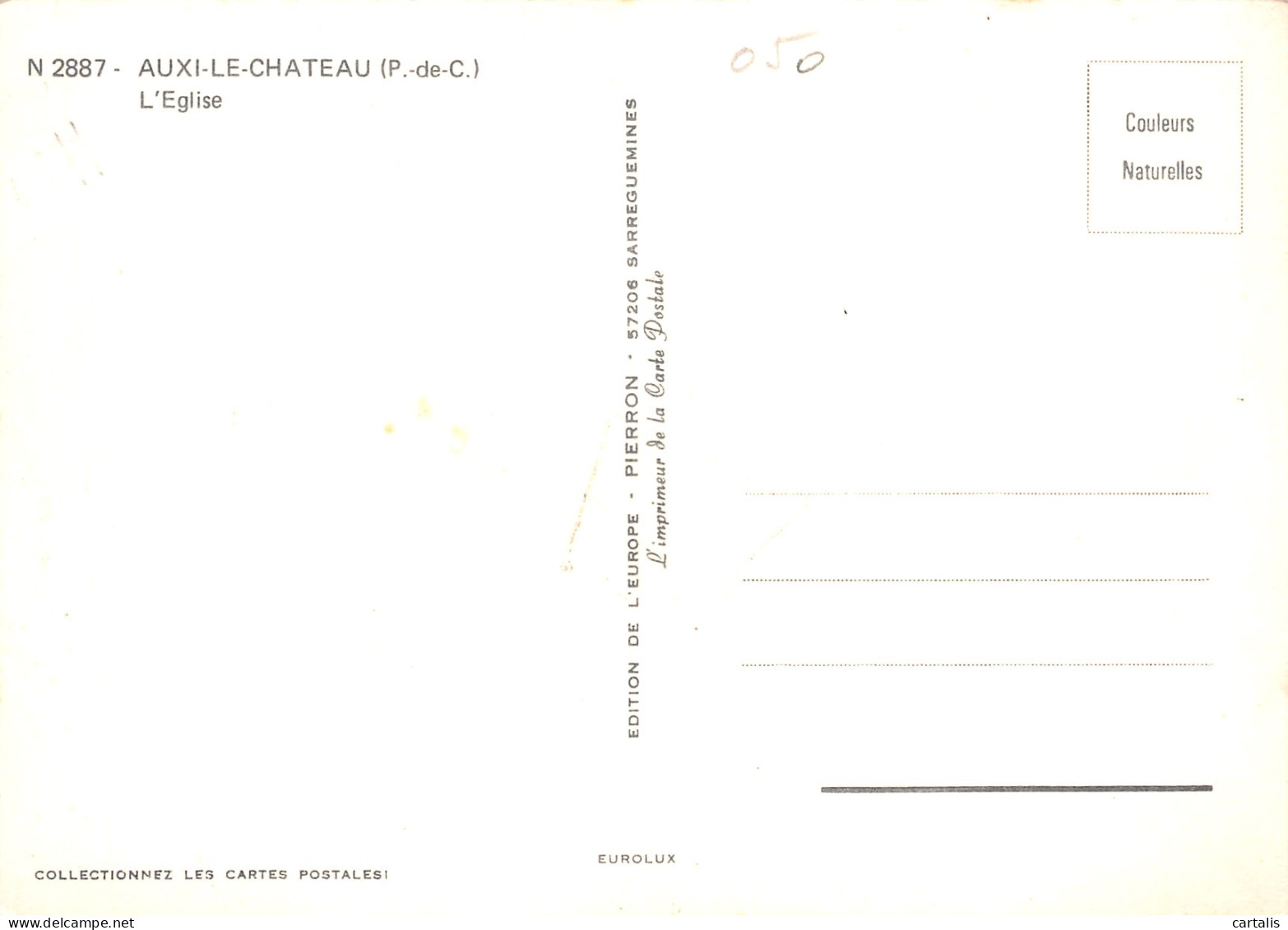 62-AUXI LE CHATEAU-N°C4073-B/0215 - Auxi Le Chateau