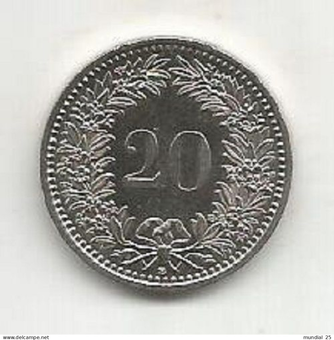 SWITZERLAND 20 RAPPEN 2008 B - 20 Centimes / Rappen