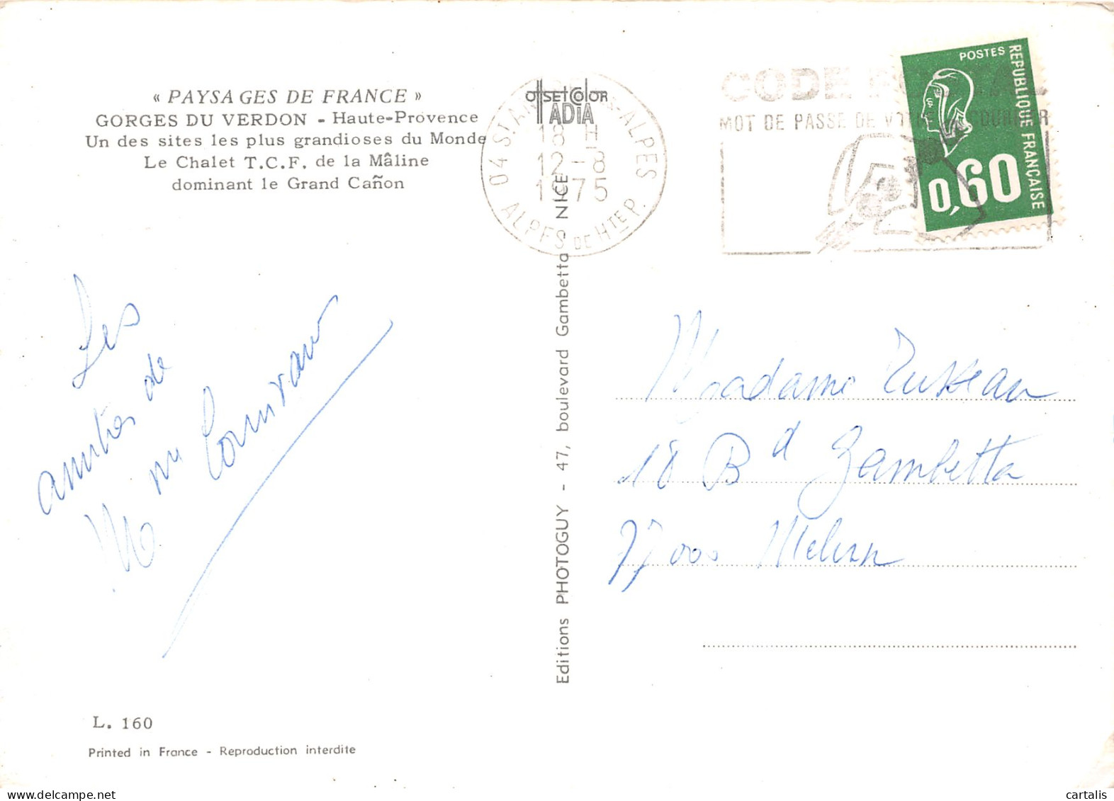 04-GORGES DU VERDON-N°C4073-A/0233 - Other & Unclassified