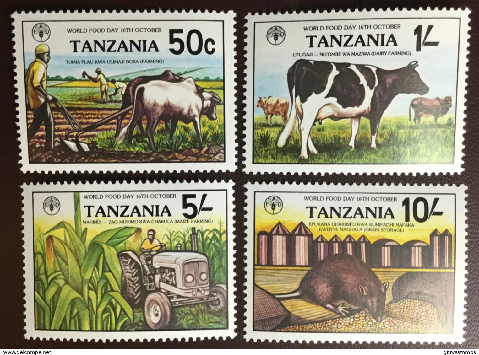 Tanzania 1982 World Food Day Animals Plants MNH - Tanzania (1964-...)