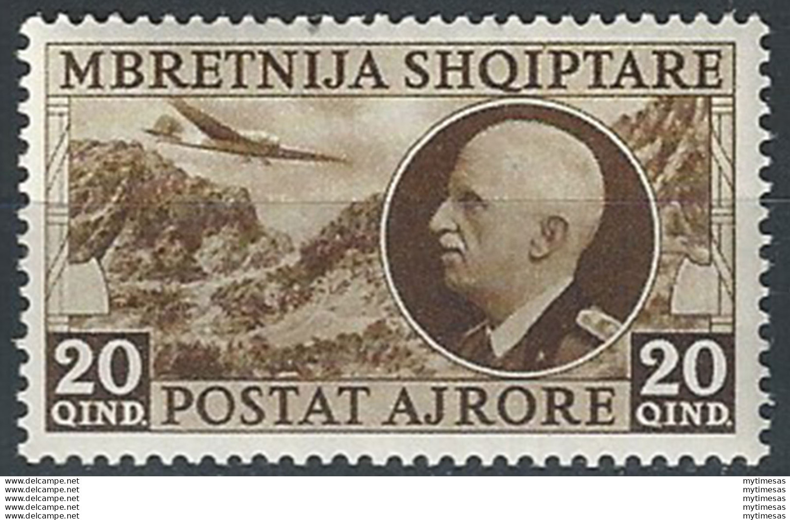 1939 Albania Occupazione Italiana 1v. PA MNH Sass. N. 4 - Otros & Sin Clasificación