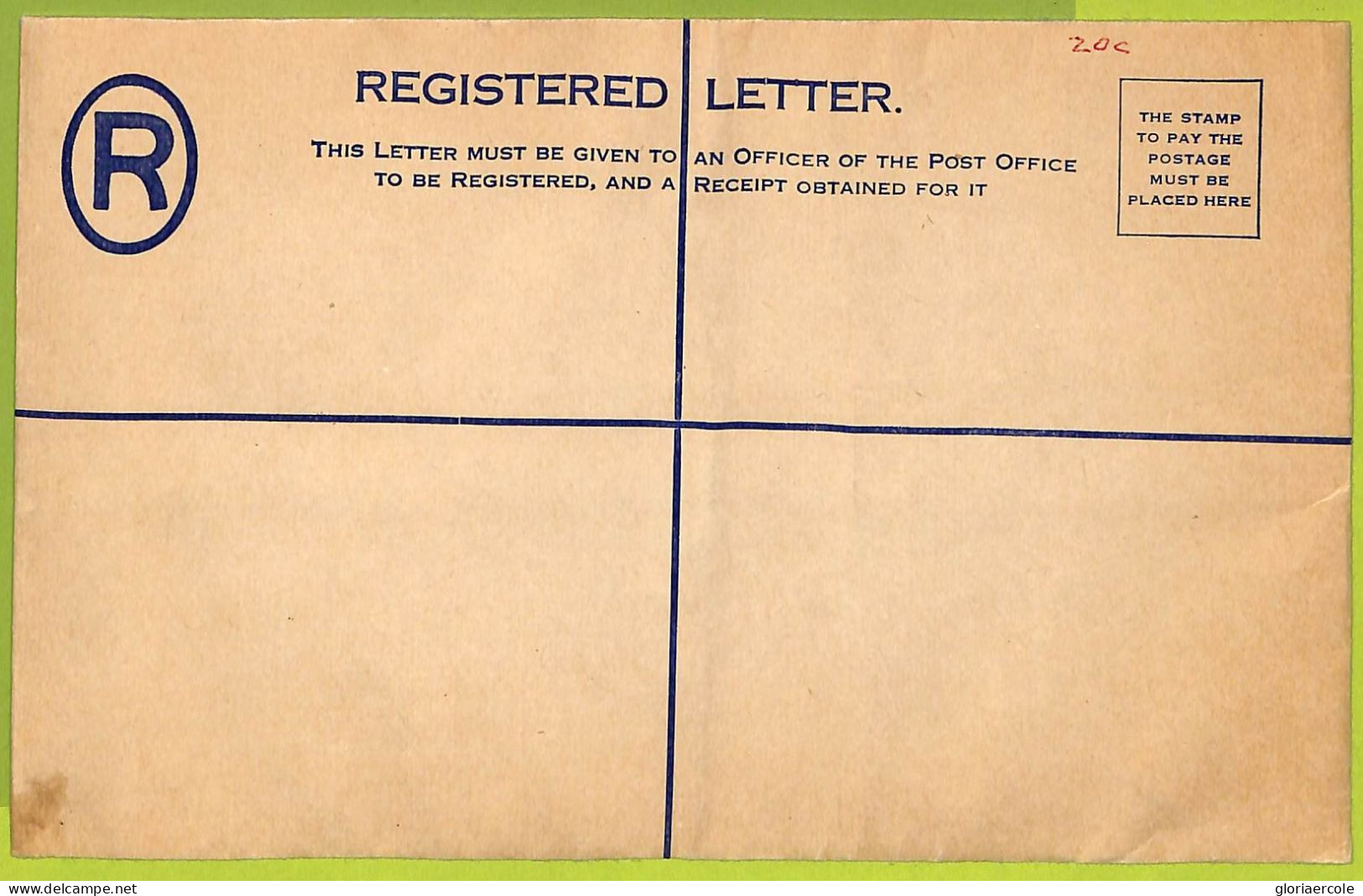 39943 - SIERRA LEONE - Postal History -  REGISTERED  STATIONERY COVER - Sierra Leone (...-1960)