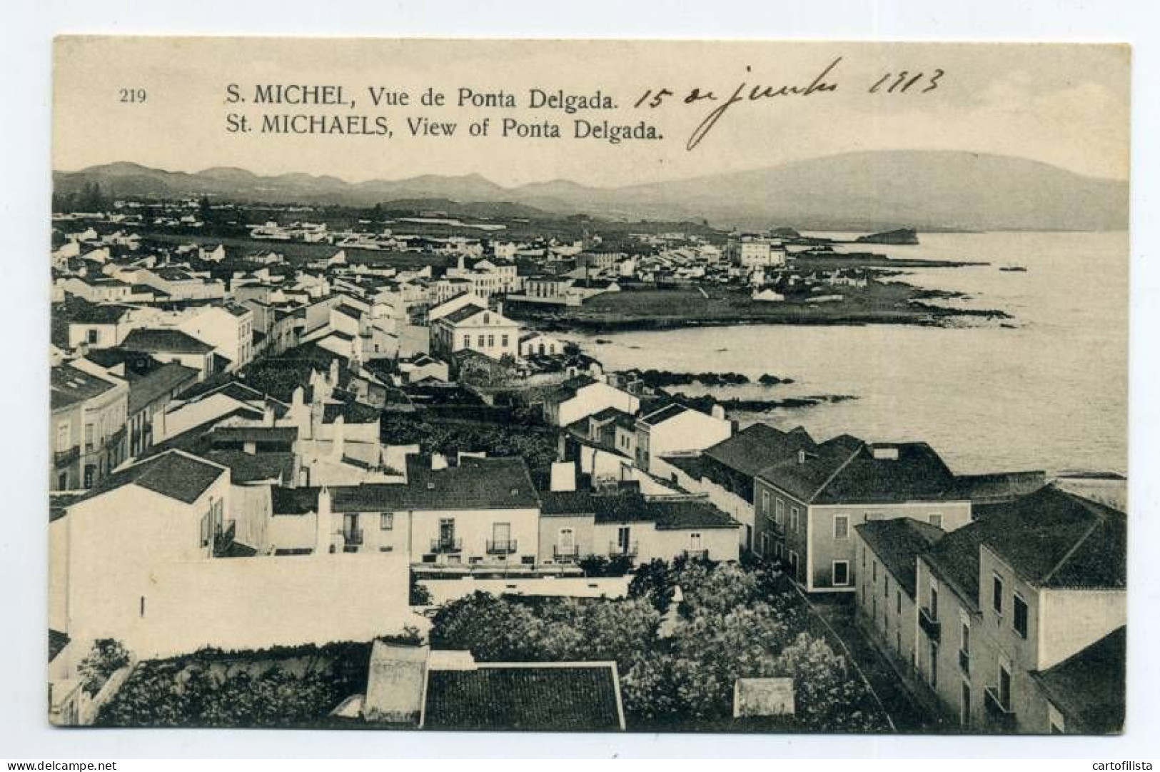 AÇORES, SÃO MIGUEL - Vista De Ponta Delgada  (2 Scans) - Açores