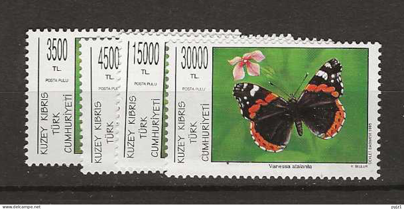 1995 MNH Turkish Cyprus, Mi 402-05 Postfris** - Neufs