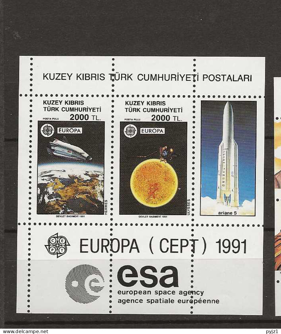 1991 MNH Turkish Cyprus, Mi Block 9 Postfris** - Nuovi