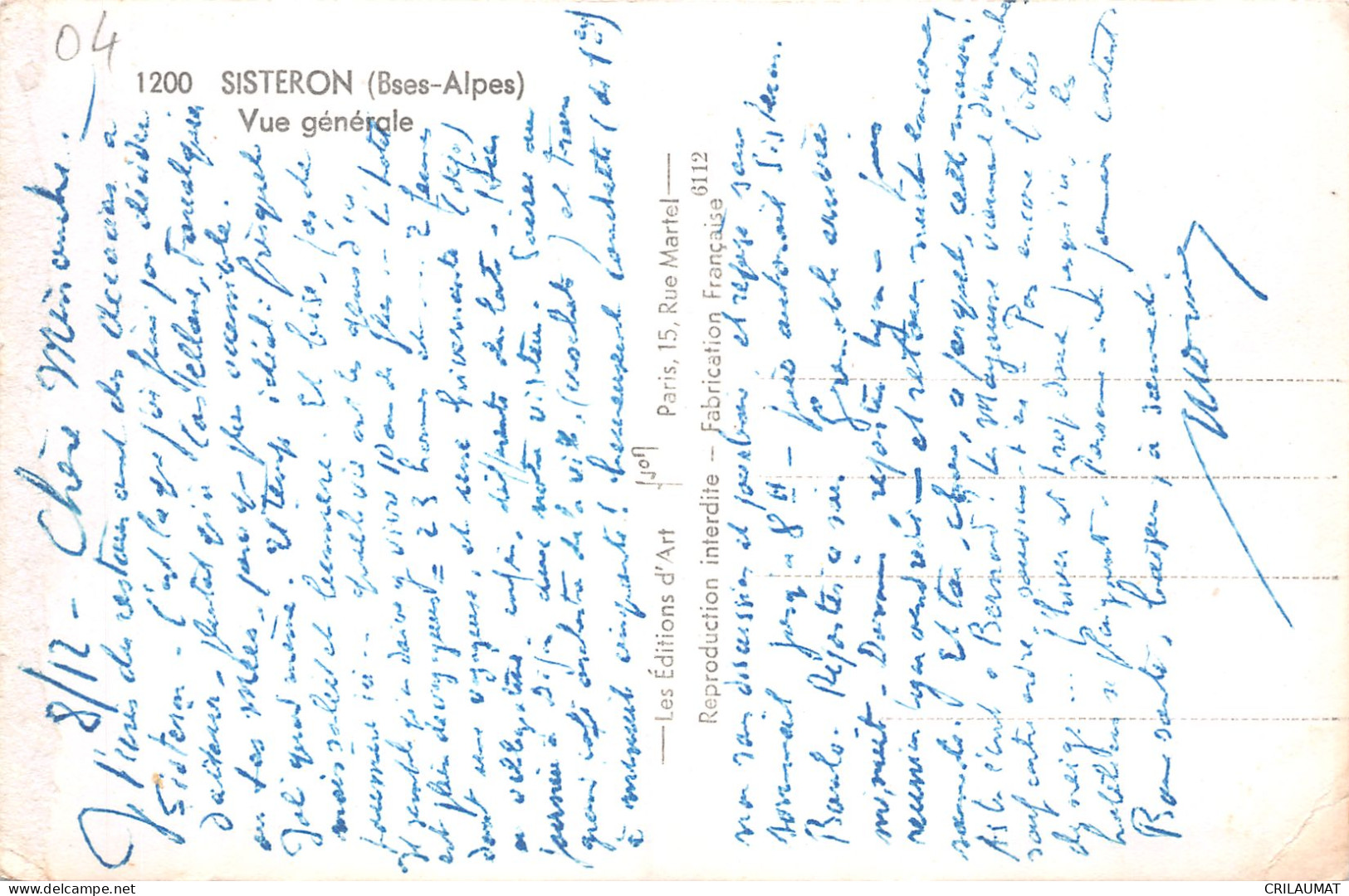 04-SISTERON-N°T5097-B/0165 - Sisteron