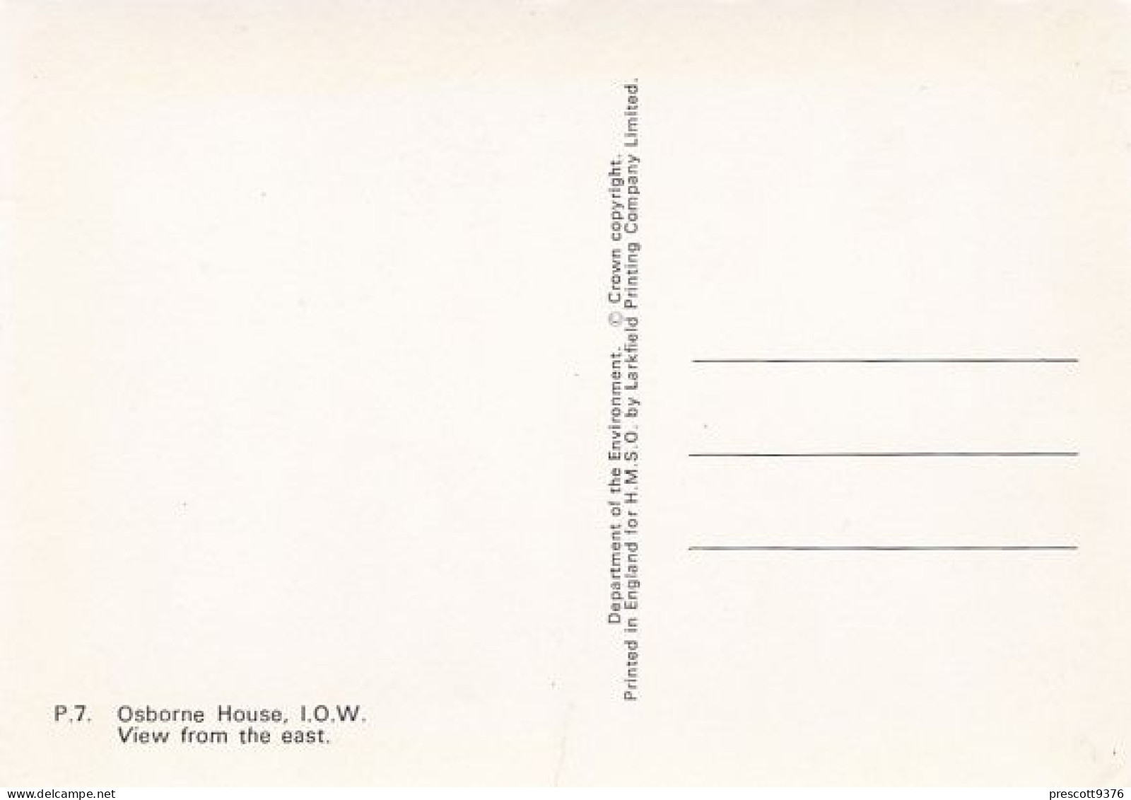 Osborne House  - Isle Of Wight  - Unused Postcard - Iow1 - Sonstige & Ohne Zuordnung
