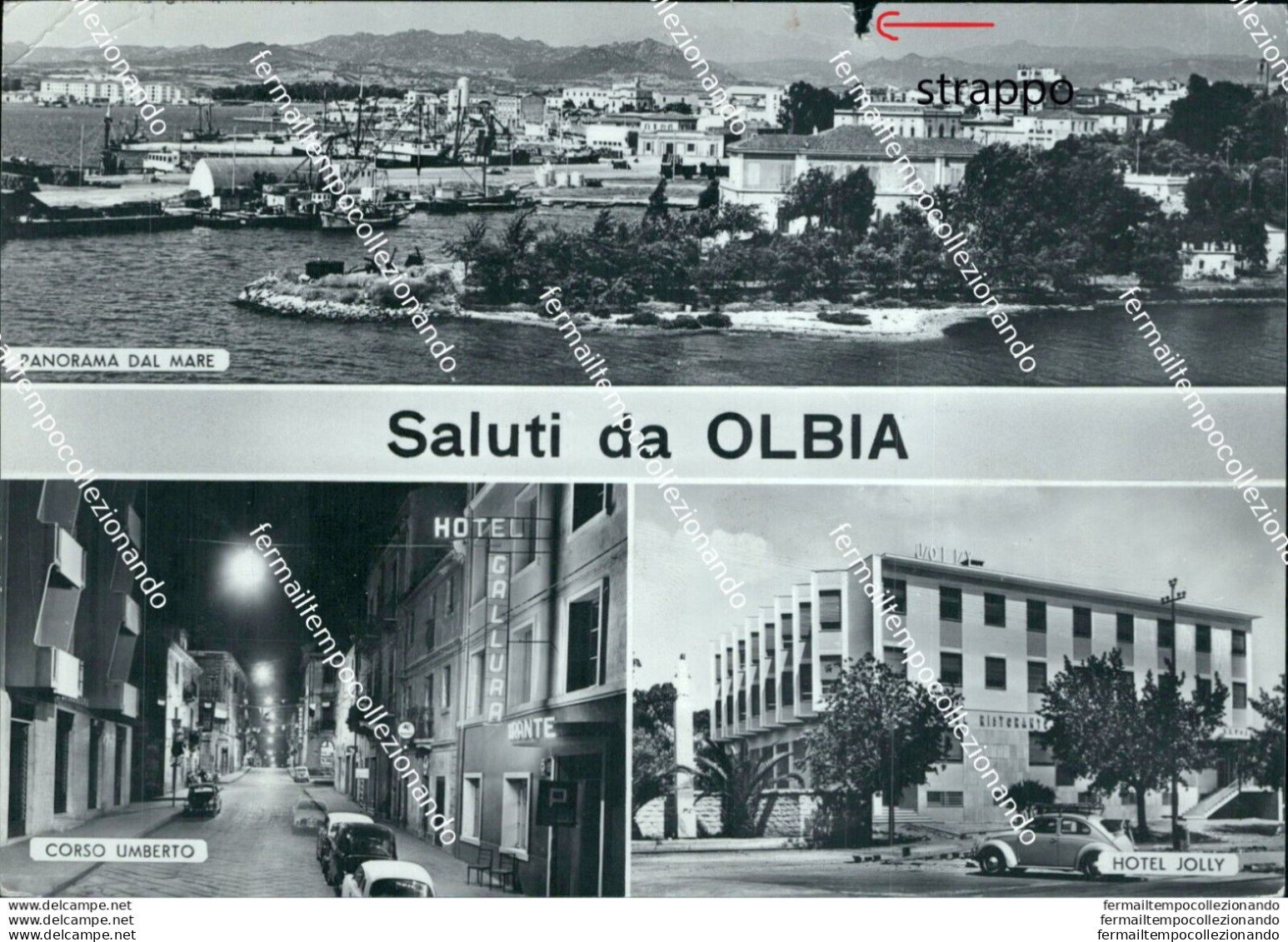 Br47 Cartolina Saluti Da Olbia Provincia Di Sassari Sardegna - Sassari