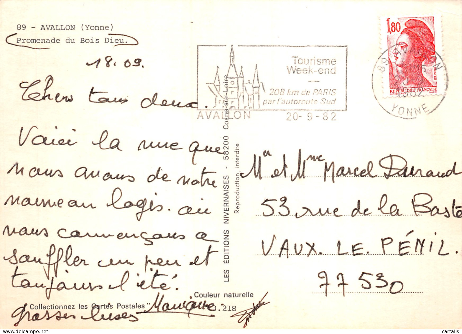 89-AVALLON-N°C4074-C/0067 - Avallon