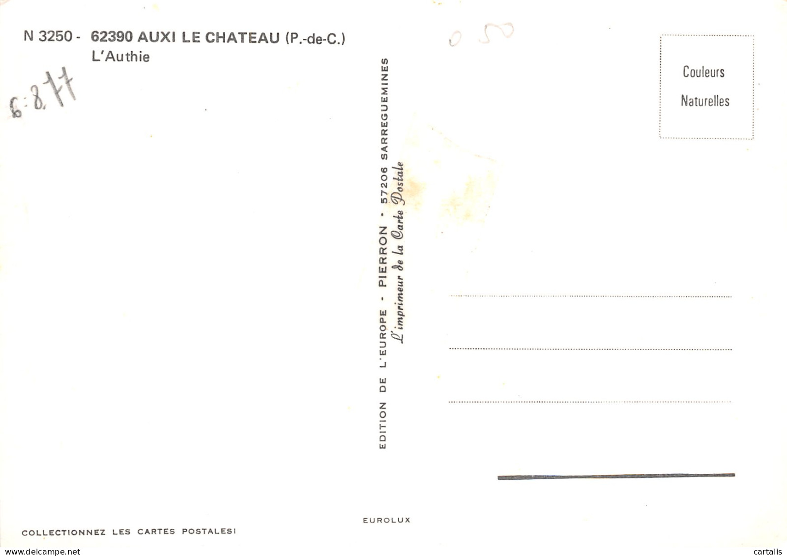 62-AUXI LE CHATEAU-N°C4074-A/0227 - Auxi Le Chateau