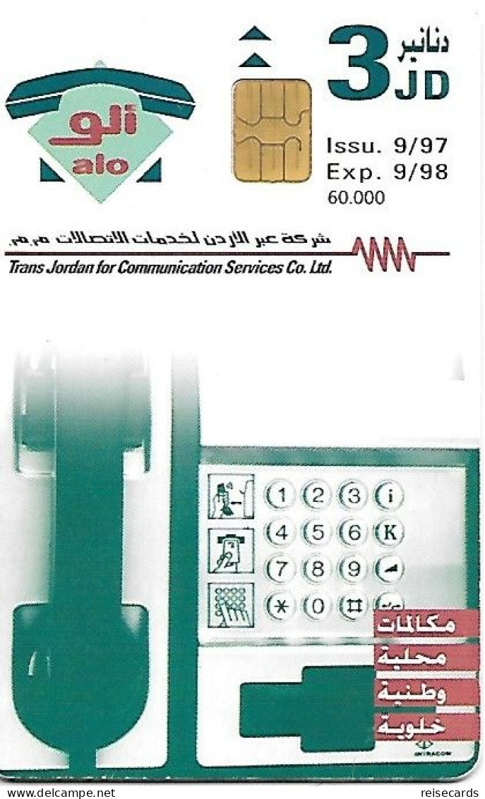 Jordan: Trans Jordan For Communication Services - 1997 Public Phone - Jordanien