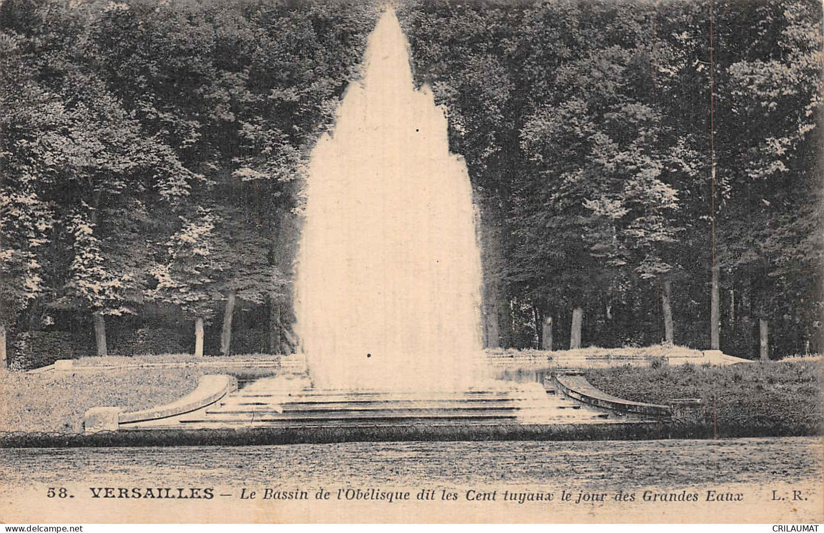 78-VERSAILLES LE PARC BASSIN DE L OBELISQUE-N°T5097-D/0239 - Versailles (Château)