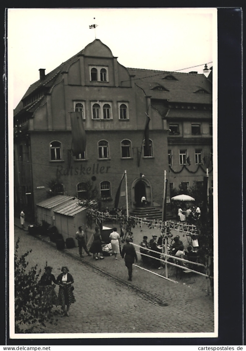 Foto-AK Pulsnitz, Volksfest Zur 400 Jahrfeier 1958, Gasthaus Ratskeller  - Autres & Non Classés