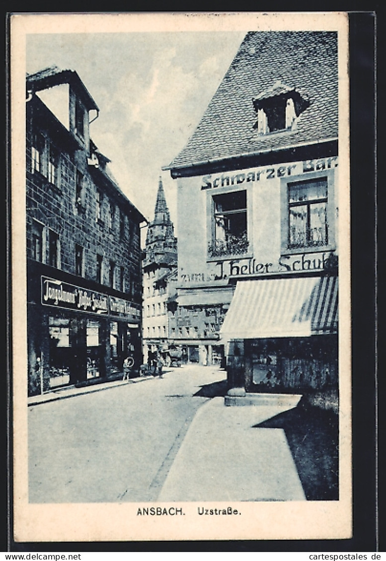 AK Ansbach, Tengelmann`s Kaffee-Geschäft An Der Uzstrasse  - Ansbach