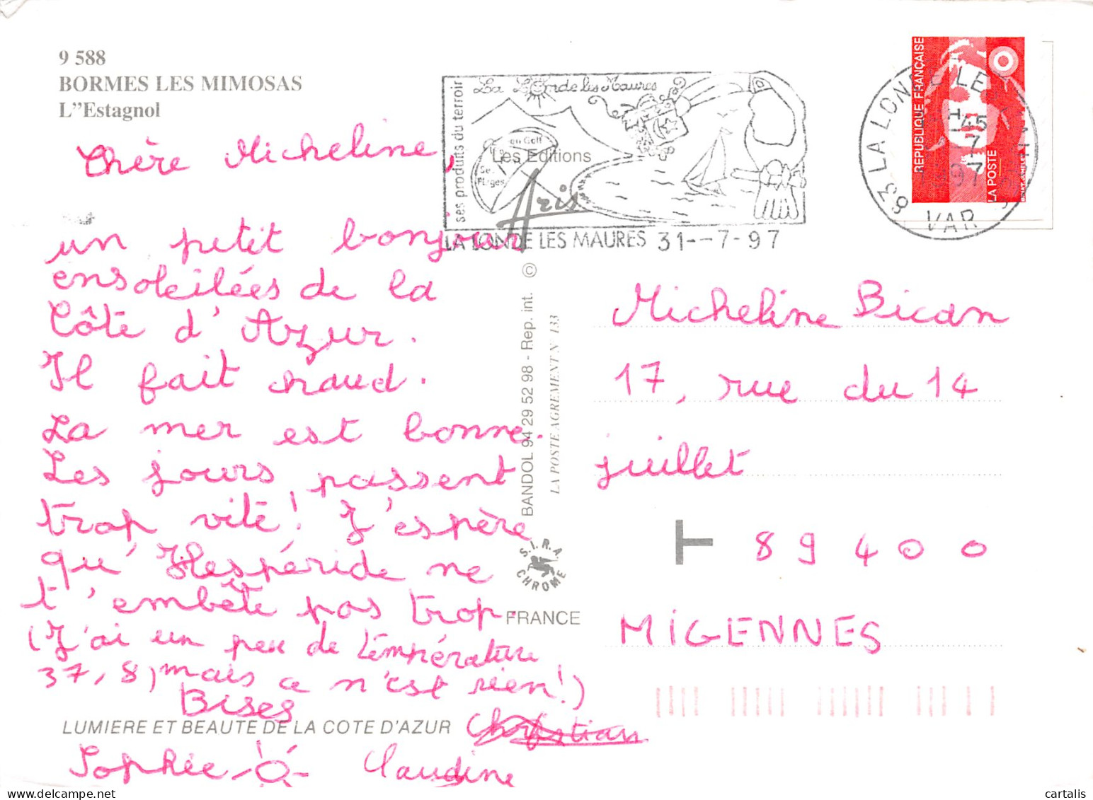 83-BORMES LES MIMOSAS-N°C4075-C/0335 - Bormes-les-Mimosas