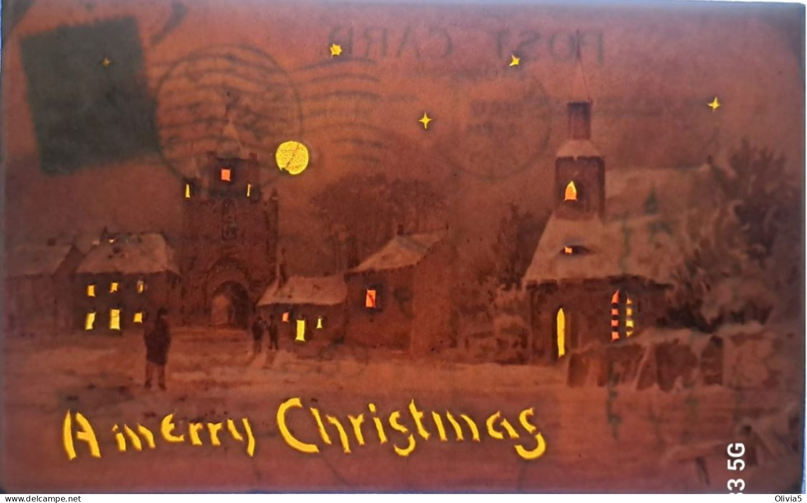 MERRY CHRISTMAS - Tegenlichtkaarten, Hold To Light