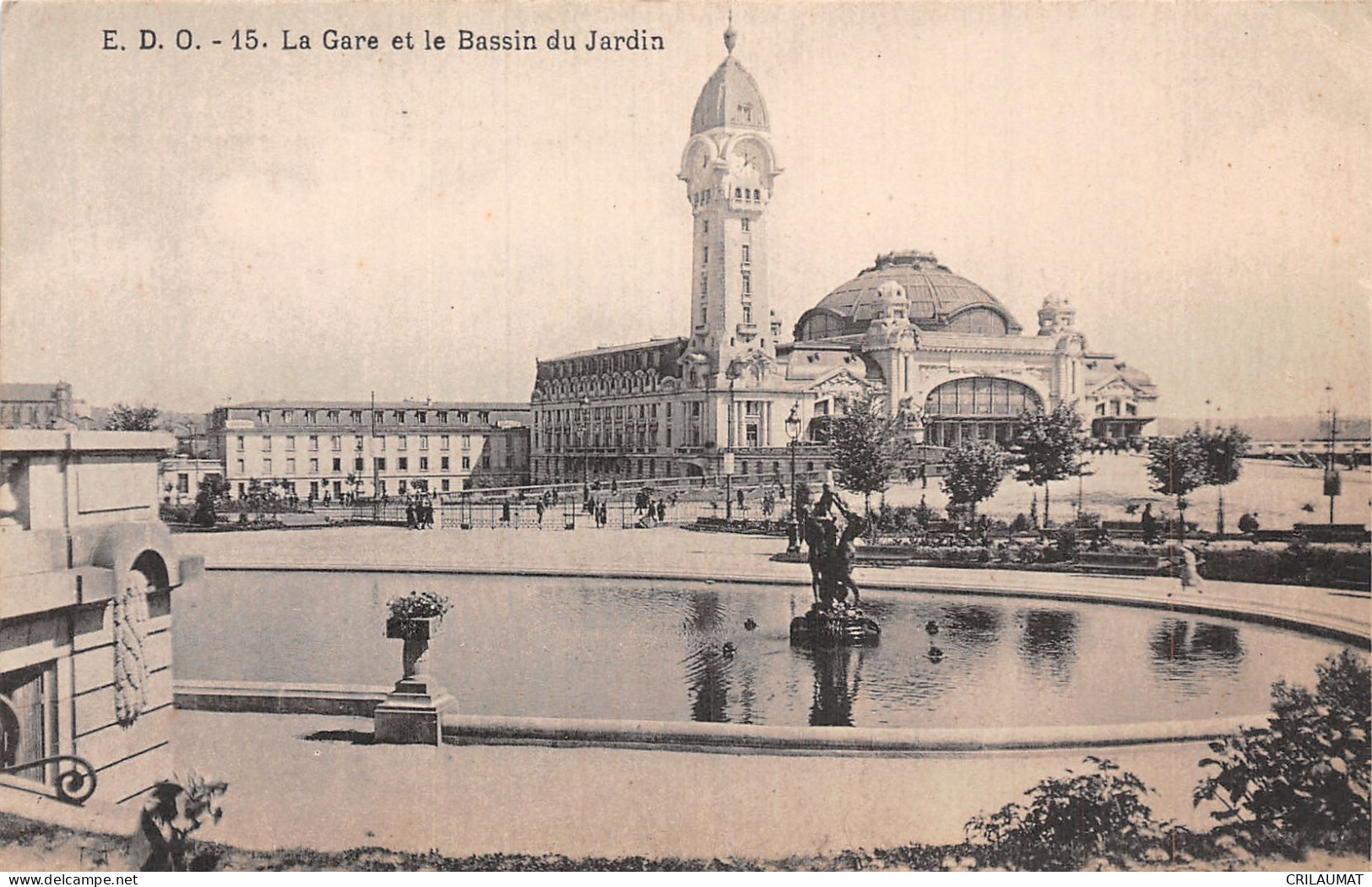 87-LIMOGES LA GARE ET LE BASSIN DU JARDIN-N°T5097-H/0117 - Limoges