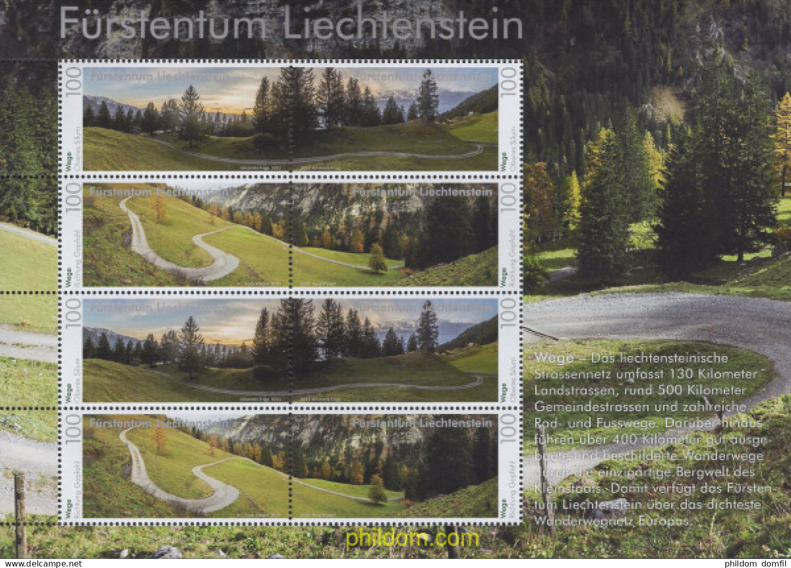 650981 MNH LIECHTENSTEIN 2021 RESERVAS NATURALES - Unused Stamps
