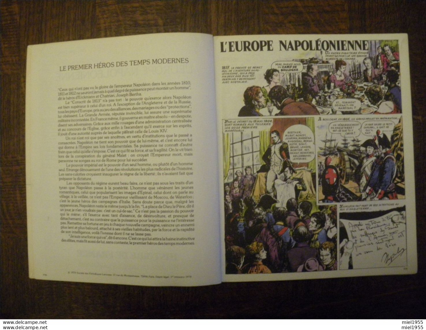 1978 BD Bande Dessinée FR3 LAROUSSE Histoire De France N°17 NAPOLEON (3 Photos) Voir Description - Autres & Non Classés