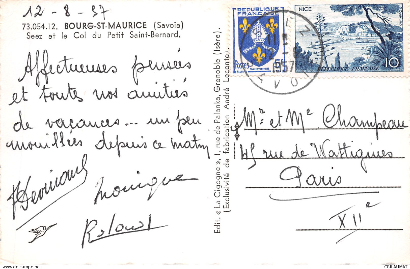 73-BOURG SAINT MAURICE-N°T5098-D/0295 - Bourg Saint Maurice