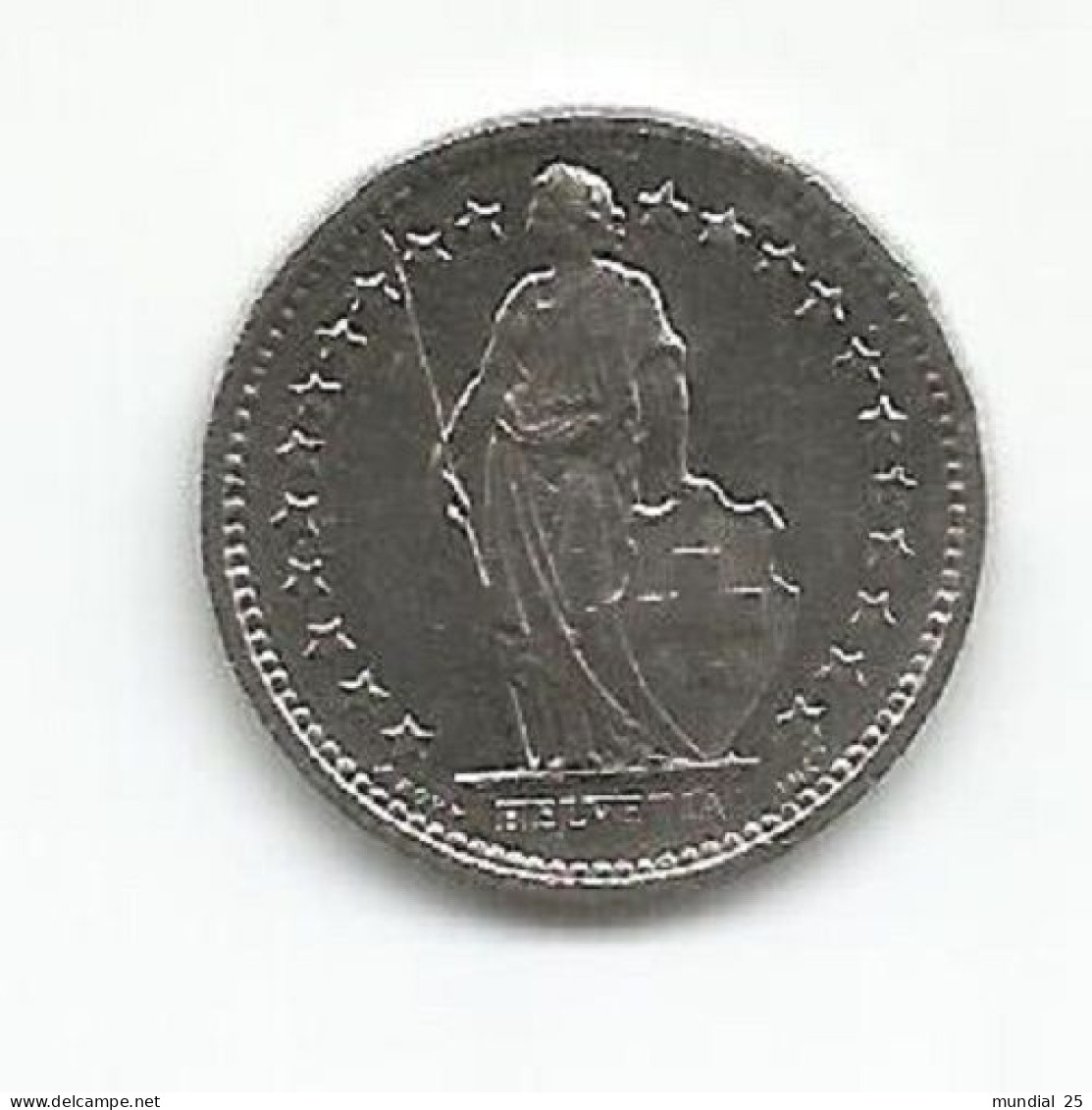 SWITZERLAND 1/2 FRANC 1977 - 1/2 Franc