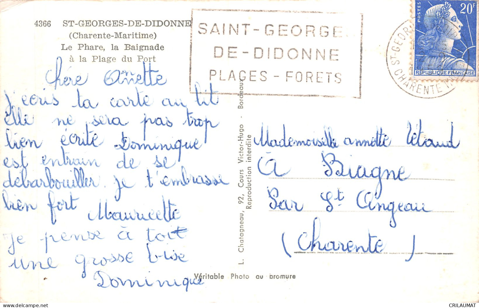 17-SAINT GEORGES DE DIDONNE-N°T5098-B/0177 - Saint-Georges-de-Didonne