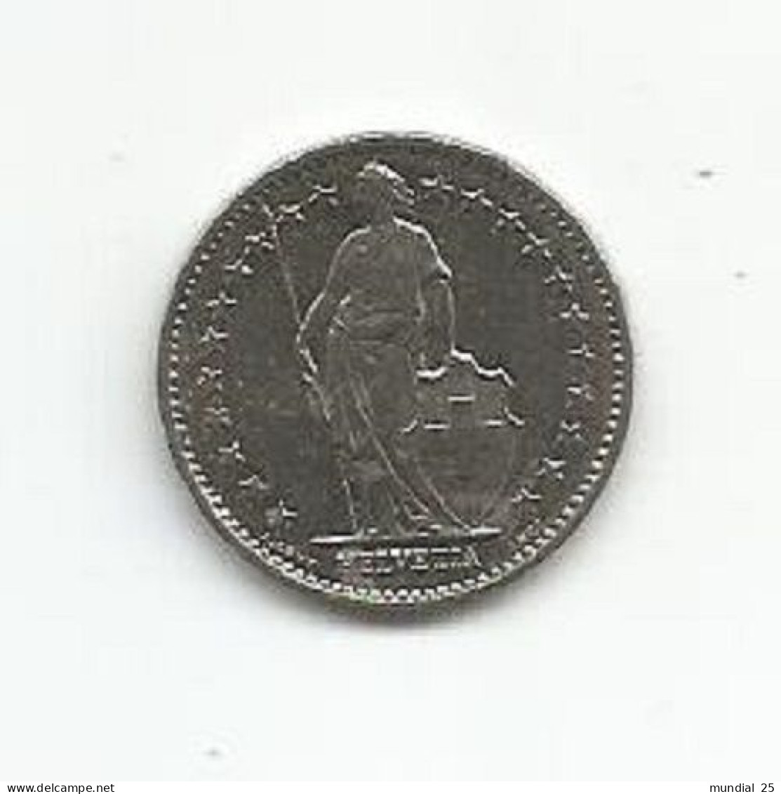 SWITZERLAND 1/2 FRANC 1980 - 1/2 Franc