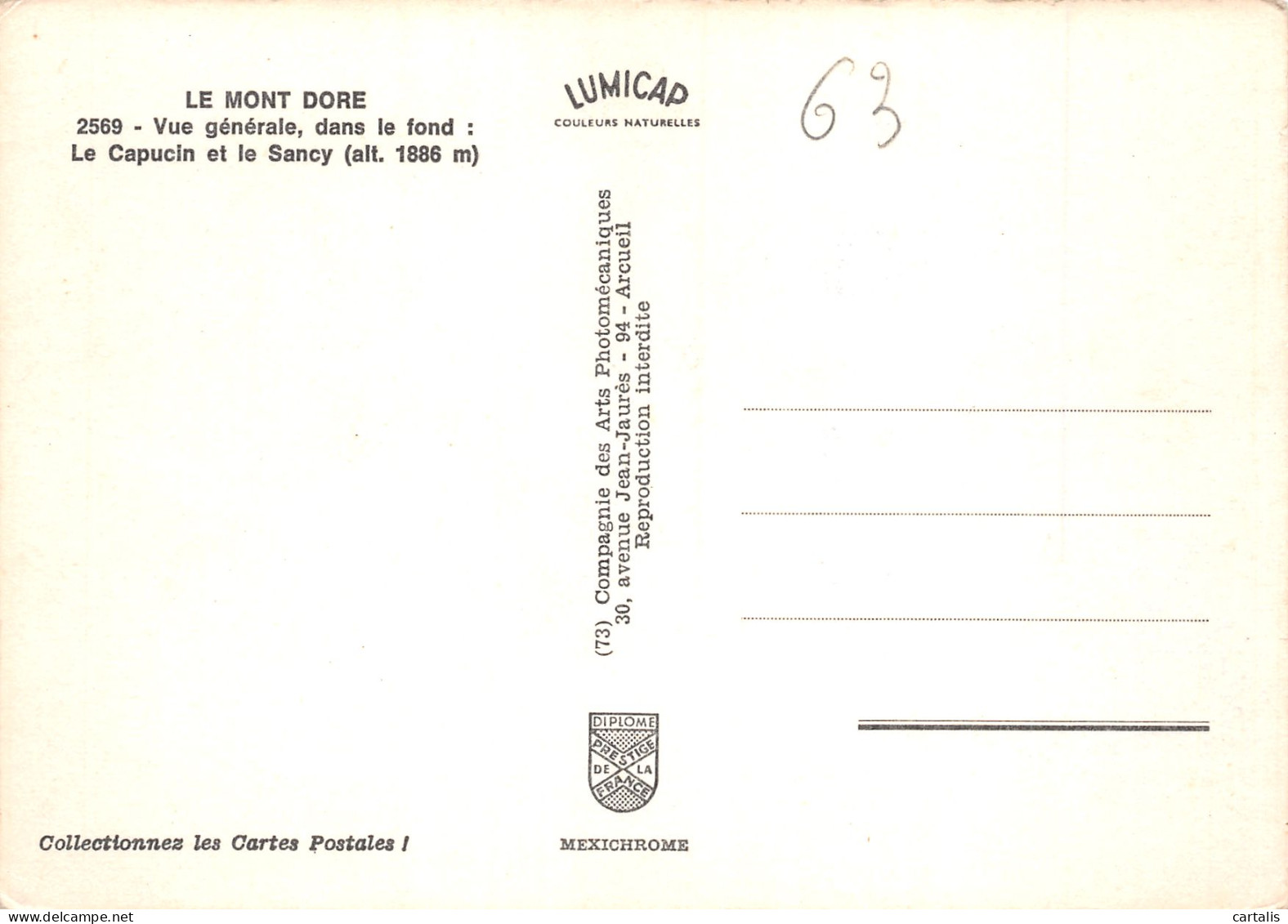 63-LE MONT DORE-N°C4076-A/0235 - Le Mont Dore