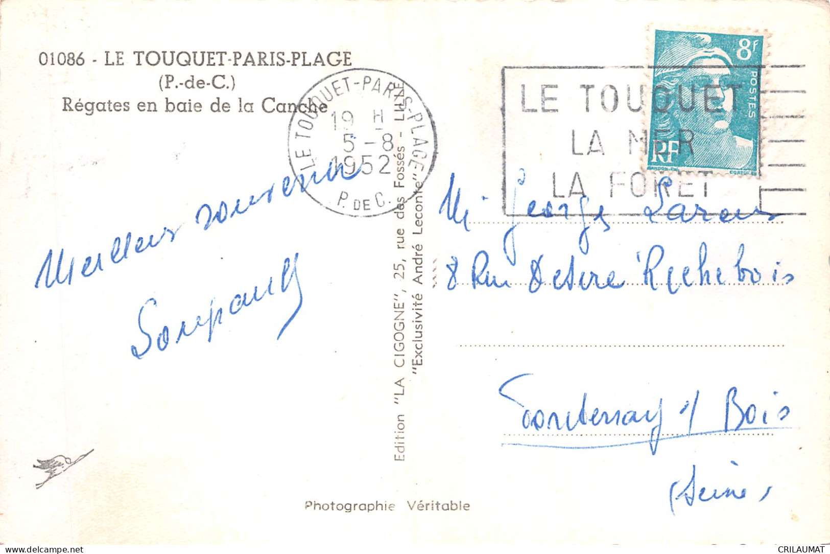 62-LE TOUQUET PARIS PLAGE-N°T5098-F/0027 - Le Touquet